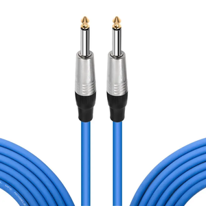 Câble de guitare 1/4 pouces Tweed Cloth Jacket Câble d'instrument à angle droit-10 pieds (jaune et <span class=keywords><strong>marron</strong></span>) Personnaliser la taille - Product Image 6