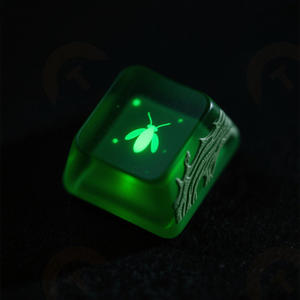 Özelleştirilebilir Firefly temalı PBT ve reçine Keycaps ısı süblimasyon süreci Firefly temalı kristal Keycaps - Product Image 2