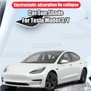 Parasoles para Techo de Cristal, Parasol Delantero y Trasero para Techo Corredizo, para Tesla Model 3 Y, Toldo Aislante con Adsorción Electrostática - Product Image 1