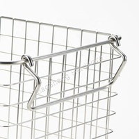 Badkamer Wasgoed Stapelbare Roestvrijstalen Mand Pantry Fruit Groente Keuken Draad Metalen Opbergmand Voor Het Organiseren