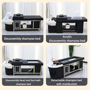 Lit de shampooing thaïlandais détachable Salon de beauté Salon de coiffure Tête spéciale Spa Lit de shampooing avec circulation d'eau à vapeur - Product Image 5