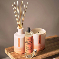 Spray de salle de fragrance personnalisé 100ml, bouteille en verre, avec couvercle métallique, pour conserver du parfum à la maison