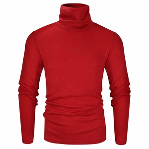 Maglietta personalizzata a collo alto da uomo in tinta unita top nero bianco abbigliamento a maniche lunghe maglietta Polo vendita calda personalizzata - Product Image 6