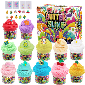 Custom Butter Slime Kit ,Super <b>Soft</b> and Non Sticky DIY Slime Surprise Toy,Stress Relief Putty Toy for Girl and Boys - Product Image 1