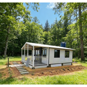 <span class=keywords><strong>Maison</strong></span> à ailes extensibles sans fondation - Base auto-nivelante pour installation sur terrain inégal - Product Image 1