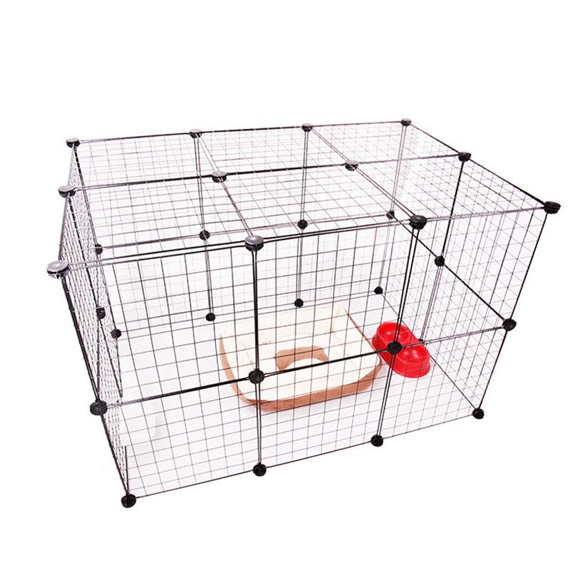 Cage pour animaux de compagnie, clôture pour animaux de compagnie, bricolage, étagère de rangement en métal, petit Animal parc, chenil pour chats et chiens