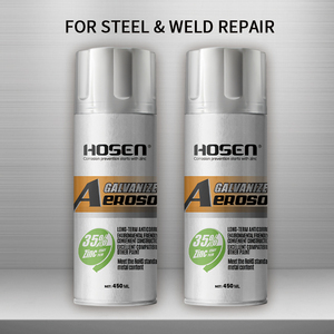Peinture aérosol de galvanisation à froid riche en zinc avec 35 % de zinc, revêtement protecteur métallique antirouille et anticorrosion - Product Image 4