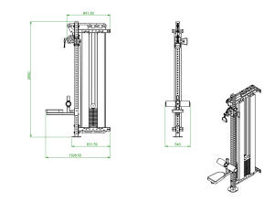 Máquina de Poleas Doble Ajustable para Ejercicios de Fondo y Tracción, Montada en Pared, Directo de Fábrica 2025, para Entrenamiento Completo en Casa - Product Image 4