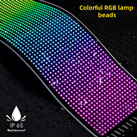 Affichage de voiture USB Panneau de pixels matriciels RVB Télécommande APP Motif flexible 5V Graffiti Défilement Autres accessoires d'éclairage de voiture