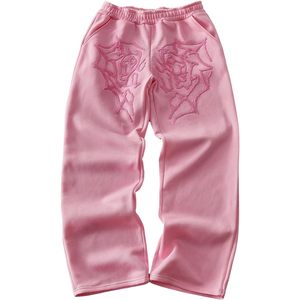 FOXA Pantalon de survêtement ample brodé pour homme, taille élastique, jambe large, pantalon de sport - Product Image 1