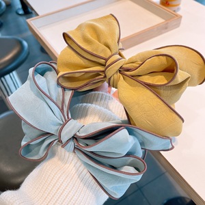 Accessoires de cheveux de mode coréenne, début du printemps, bandeau pour femmes, nouveau motif imprimé, nœud simple, <span class=keywords><strong>coiffure</strong></span>, cadeau fait main pour femmes - Product Image 4