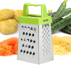 Râpe à fromage manuelle quatre faces en acier inoxydable, <span class=keywords><strong>mini</strong></span> <span class=keywords><strong>hachoir</strong></span>, accessoire de cuisine, coupe-légumes, éplucheur de citron - Product Image 6