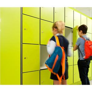 Locker laminado fenólico impermeable comercial Material HPL para gimnasio Deportes Centro de fitness Lockers Hpl Locker con bancos - Product Image 6