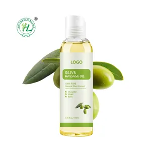 Custom full body & Breast Massage oil bulk Supplier,100ml Organic Cariier Oil Cold Pressed EVO Olive Oil 100% Pure For Massage