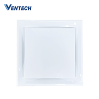 Diffuseur d'air en aluminium Ventech pour plafond, diffuseur à panneau plat, diffuseurs d'air, couvercles de ventilation avec deux noyaux coniques fixes