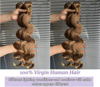 Rambut manusia sutra berkualitas tinggi grosir, rambut pirang asli, dikepang dan diperpanjang untuk wanita cantik