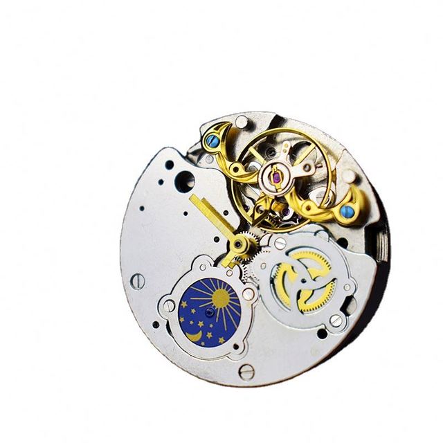 Automatic Movement Shanghai Made Chronograph with Moon Phase Mechanical for Watch Accessory Wholesale