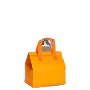 Bolsa de transporte personalizada al por mayor, no tejida, con aislamiento de papel de aluminio, reciclable, apta para alimentos, para pan y sándwiches, para supermercado, con asa larga - Product Image 2