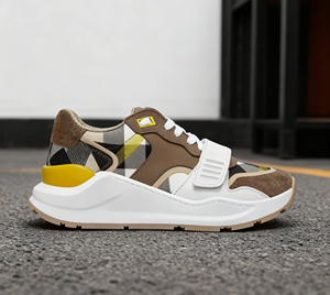 2026 Trendy High Quality Genuine Leather Luxury <b>Sneakers</b> Men's Fashion Walking <b>Shoes</b> Best Selling Athletic <b>Shoes</b> - Product Image 5