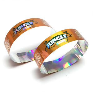 Pulseras de Plástico Holográficas para Parques Temáticos, Regalos Promocionales Novedosos, Impresas con Serigrafía, Resistentes a Desgarros - Product Image 2