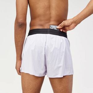 Shorts de sport 2-en-1 pour hommes, avec doublure intégrée, taille haute, poches, pour la course et le sport - Product Image 2