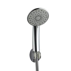 Cabezal de Ducha Portátil Redondo con Función de Lluvia, ABS, Fácil Instalación, 8190 Gris, Juego de Tres Piezas - Product Image 1