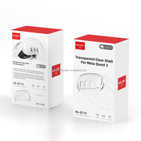 Housse de protection anti-poussière transparente AL-Q113 pour Meta Quest 3 VR étui de protection de coque de combiné Transparent