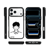 Coque de téléphone AG Feeling Black Edge avec motif Polo Gril pour iPhone 17, 17 Pro Max, 16 Pro, 15, 15 Pro Max – Coque magnétique