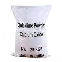 Oxyde de calcium actif à 90 % en vrac, chaux vive issue de pierre calcaire pour usage métallurgique