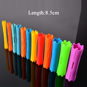 Penjualan langsung pabrik rol rambut plastik multiwarna alat tata rambut DIY batang pengeriting rambut rumah multiukuran - Product Image 3