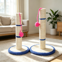 Arbre à chat moderne et élégant en sisal, griffoir d'intérieur de 40 cm de hauteur, 1 niveau, montage facile, personnalisable en carton