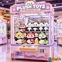 Peluche mignonne de 8 pouces, jouet animal de dessin animé Pande pour machine à griffes, prix direct usine, vente en gros, faible MOQ