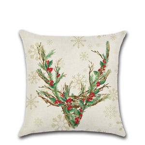 Новогодние наволочки с рисунком снеговика и лося - Product Image 3