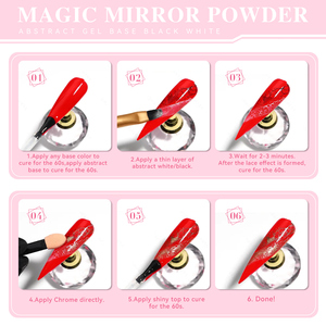 Vendeeni Tùy Chỉnh 15Ml Ren Cơ Sở Gel Sơn Móng Tay Màu Đen/Trắng Trừu Tượng Gel Đánh Bóng Móng Tay Nghệ Thuật Gel Nhãn Hiệu Riêng OEM - Product Image 4