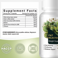 Cápsulas de extracto de granos de café y té verde OEM, suplementos herbales para perder peso y quemar grasa