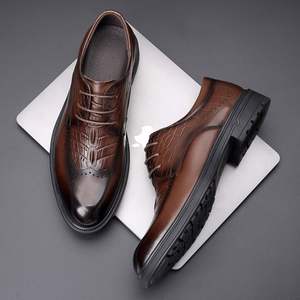 Men's Leather Shoes 2026 New Arrival Top Grain Leather Premium Formal Business Brogues Youthful Style Comfortable Durable - Product Image 6