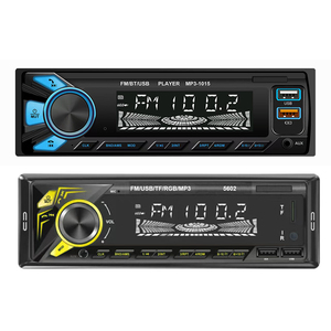 Autoradio simple DIN, lecteur <span class=keywords><strong>MP3</strong></span>, USB, Bluetooth, lecteur de carte SD, commande vocale, entrée auxiliaire, chargeur de voiture - Product Image 2