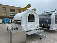 SLUNG Blanc Personnalisé Alimentaire Remorque Limonade Sandwich Jus Camion Fast Food Chariot Café Dessert Mobile Bar