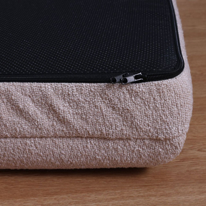 신형 클래식 메모리폼 부클 강아지 침대 럭셔리 단색 메모리폼 애완동물 소파 미끄럼 방지 부드러운 방수 애완동물 도넛 쿠션 침대 - Product Image 5