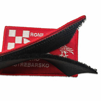 Patchs brodés personnalisés en tissu sergé écologique de forme rectangulaire pour la décoration de vêtements, chapeaux et bagages