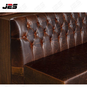 Cabina de cuero curvada para restaurante, sofá, asientos personalizados para <span class=keywords><strong>banquetes</strong></span> para proyectos exclusivos - Product Image 6