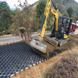 HDPE ngoài trời giữ lại Tường Tổ ong đường lái xe geocell 100mm & 200mm kết cấu đục HDPE sỏi paver lưới PP vật liệu - Product Image 2