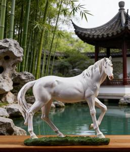 Esculturas de <span class=keywords><strong>Caballos</strong></span> de Resina Personalizables, Figuras de Arte de Estilo Occidental, <span class=keywords><strong>Caballos</strong></span> Blancos Elegantes, Artesanías de Animales, Decoración del Hogar, Venta al por Mayor - Product Image 3