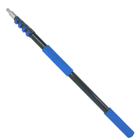 Perche d'extension portable avec verrous rapides bleus, tige en aluminium léger pour fenêtres et sols