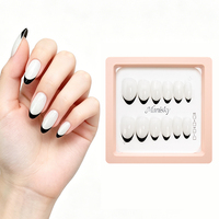 Ongles à presser en acrylique Premium, finition mate et pailletée, élégants et sophistiqués, respectueux de la peau, sans dommages causés par la colle, vente en gros