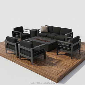 <span class=keywords><strong>Conjunto</strong></span> de Sofás de Esquina para Patio <span class=keywords><strong>Exterior</strong></span> de Aluminio, Moderno y Lujoso, Resistente a la Intemperie, con Asientos Profundos, para Jardín, <span class=keywords><strong>Terraza</strong></span>, Balcón o Porche - Product Image 2