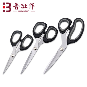 Đa mục đích con sinh viên chuyên nghiệp thép không gỉ cao su xử lý văn phòng kéo - Product Image 1