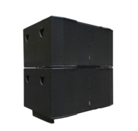 Système de sonorisation portable professionnel 1200W avec deux caissons de basses 18 pouces 1000W, audio haute résolution, longue excursion, équipement de sonorisation live