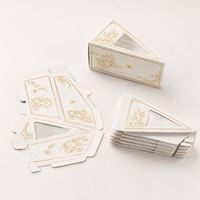 Boîte d'emballage personnalisée pour tranches de gâteau triangulaires avec impression offset, adaptée aux aliments, pour mariage et sushis