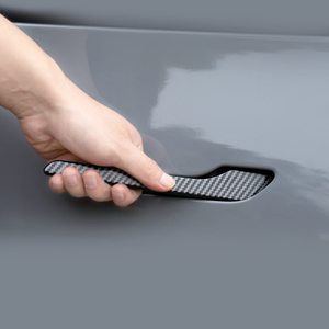 Protector de Manijas de Puerta de Coche en Oferta, Adhesivo para Tesla Model 3 Y, Fibra de Carbono ABS, Estilo Premium, Accesorios Duraderos - Product Image 4